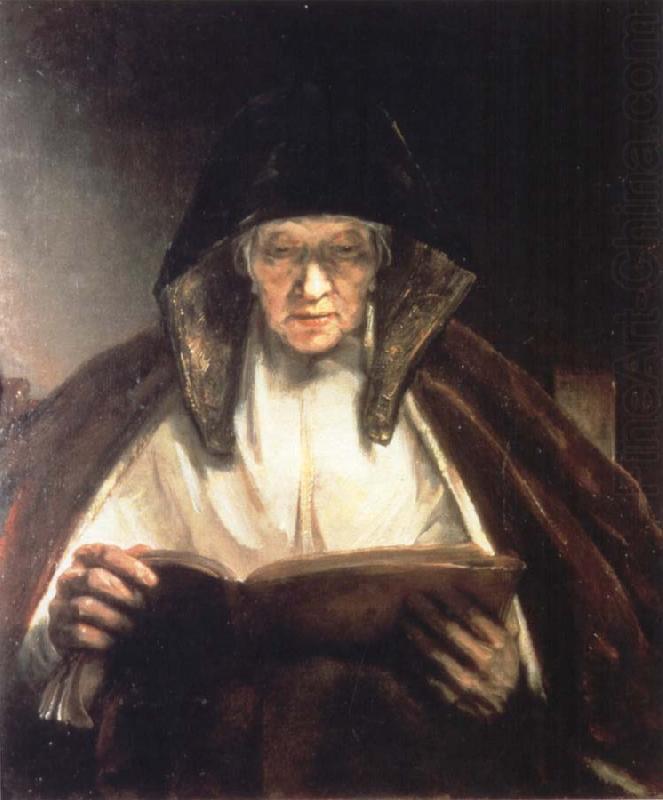 An Old Woman Reading, REMBRANDT Harmenszoon van Rijn